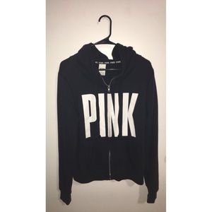 PINK logo sweater
